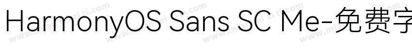 HarmonyOS Sans SC Me字体转换